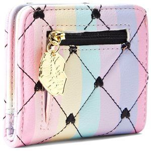 Luv Betsey Johnson Womens Rainbow Heart Wallet